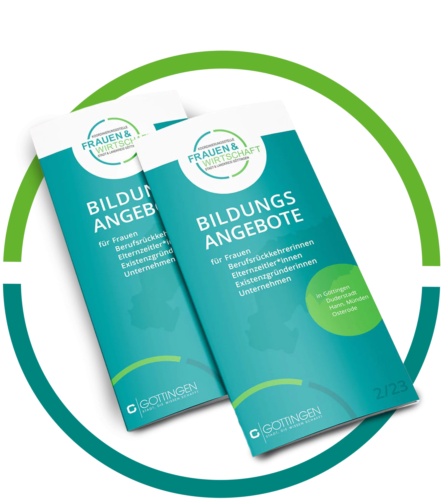 Mockup des Weiterbildungsprogrammhefts